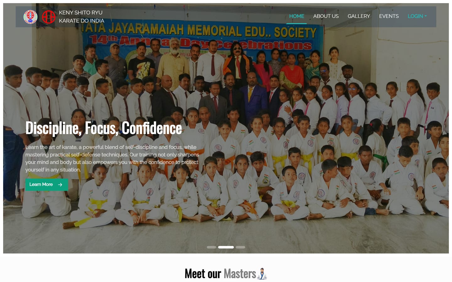 Keny Shito Ryu Karate Do India website and portals — built by Pandrik